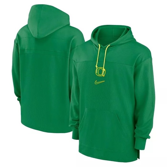 NWT men’s nike medium Oregon Ducks logo sideline performance Hoodie FTBL - Picture 1 of 3
